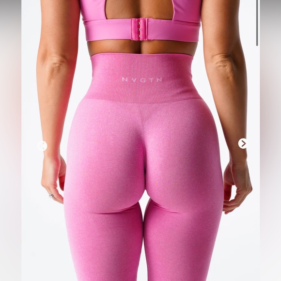 NVGTN Bubble Gum Pink NV Seamless Leggings - Picture 3 of 8